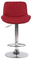 BHM Germany Barová židle Lentini, textil, chrom / červená