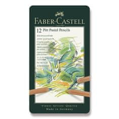 Faber-Castell Umělecké pastely Pitt Pastel plechová krabička, 12 barev