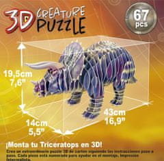Educa 3D puzzle Triceratops 67 dílků
