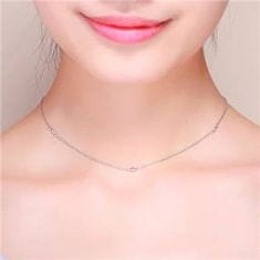 SPERKY4U Stříbrný náhrdelník s čirými zirkony