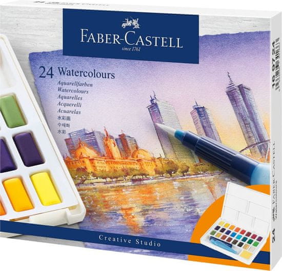 Faber-Castell Akvarelové barvy set 24 barevné