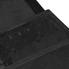 shumee Úložný box černý 50 x 20,5 x 15 cm hliník
