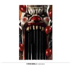 Dekorace závěs Halloween - Klaun - horor To - Pennywise - 145 x 240 cm