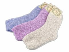 Kraftika 3pár (vel. 39/42) mix dámské froté ponožky žíhané