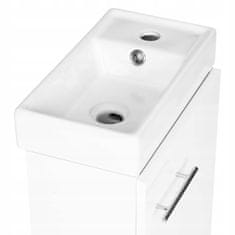 Deftrans Koupelnová skříňka s umyvadlem 40 nástěnná SMALL bílá