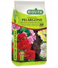 BioVita Zemina pro muškáty a balkónové rostliny 20L