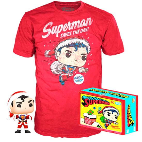 Funko POP!  Set triko(M) a figurka Back DC Comics Superman Exclusive 15cm