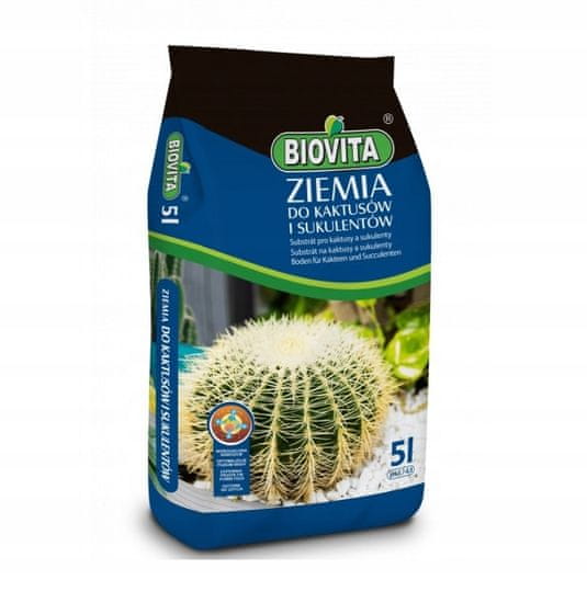 BioVita Zemní substrát pro kaktusy a sukulenty 5L