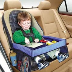 KIK KX7853 Mobilní stoleček pro děti do auta modrý