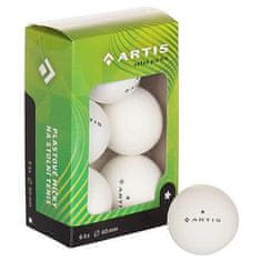 Artis 1 hvězda míčky na stolní tenis bílá Balení: 6 ks