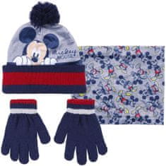 CurePink Zimní čepice, rukavice a šála Mickey Mouse: Character (univerzální)