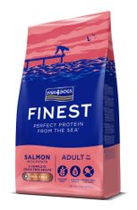 Fish4Dogs Granule malé pro dospělé psy Finest losos s bramborami 12 kg, 1+