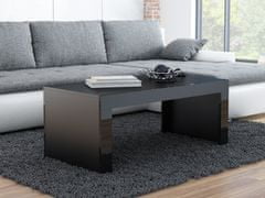 Nejlevnější nábytek Konferenční stolek DEVIN, černý mat/černý lesk