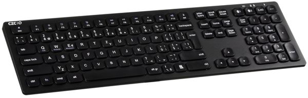 CZC.Office Convex One, bezdrátová, CZ, černá (CZCOKC1B) spínače membránové klávesnice Bluetooth 2,4 GHz RF USB-C nabíjení