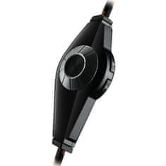 Canyon herní headset Corax GH-5A, USB + 3,5mm jack, ovládání hlasitosti, 2v1, 3.5mm adaptér, kabel 2m, černý