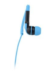 Canyon stereo sluchátka CEP-3 Jazzy s mikrofonem, kovová, 1.2m, modrozelená
