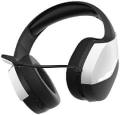 Zalman herní sluchátka s mikrofonem bezdrátová HPS700W 50mm měniče,USB, 3,5mm single jack,výdrž až 12h,bílo-černý