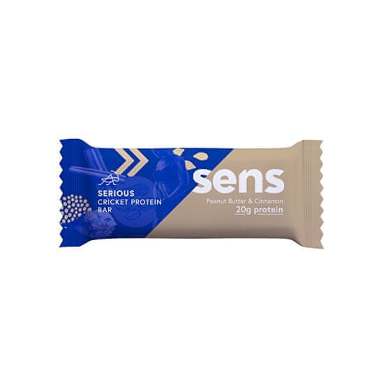 Sens Serious Protein tyčinka s cvrččí moukou - Arašídové máslo & Skořice 60 g