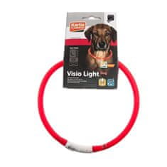 Karlie LED světelný obojek červený obvod 20-75cm