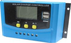 HADEX Solární regulátor PWM CY-K40A, 12-24V/40A pro různé baterie