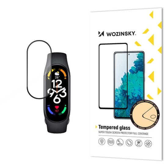 WOZINSKY Wozinsky ochranné tvrzené sklo pro Xiaomi Mi Band 7 - Černá KP22126
