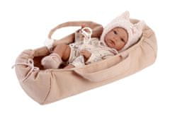 Llorens New born holčička - realistická panenka miminko s celovinylovým tělem - 35 cm