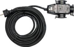 YATO Prodlužovací kabel ip44 10m 3g1.5 s rozdělovačem