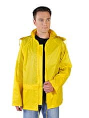 Bunda do deště s kapucí žlutá kpnpy velikost xl