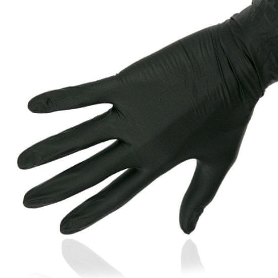 Nitrilové rukavice černé velikost xl