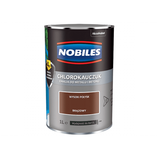 Nobiles chlorkaučukový smalt hnědý 0,9l