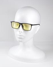 UVtech SLEEP-3R stylové brýle proti modrému a zelenému světlu - žluté