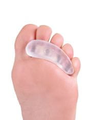 Foot Morning Toes Separator zdravotní gelová pomůcka pod prsty se třemi kroužky pro levé chodidlo