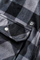 BRANDIT košile Jeff Fleece Shirt Long Sleeve Černo-šedá Velikost: 3XL