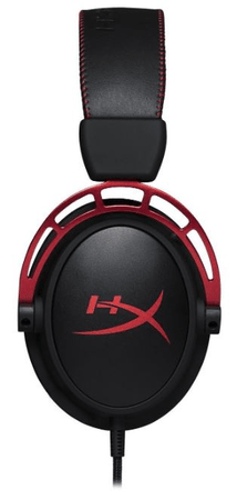 Sluchátka Kingston HyperX Cloud Alpha černá červená (4P5L1AM#ABB) 50mm měniče headset pohodlné odnímatelný mikrofon s rušením šumu hliníkový rám polstrované pohodlné náušníky prémiová pěna směšovač zvuku nastavení basů