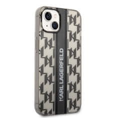 Karl Lagerfeld KLHCP14MHKLSPCK hard silikonové pouzdro iPhone 14 PLUS 6.7" black Monogram Vertical Stripe 