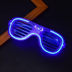 Northix Svítící brýle - modré 