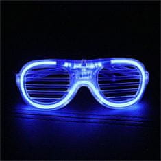 Northix Svítící brýle - modré 