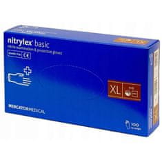 MERCATOR MEDICAL Nitrylex BASIC BLUE rukavice - vel. XL