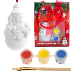 H&S Sádrové Odlitky Pro Malování Ozdob Na Vánoční Stromek Penguin Bomb