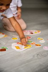 Farfarland Vzdělávací hra se suchým zipem "vaření". Hry pro děti - barevné skládačky deskové hry pro batolata. Rané vzdělávání