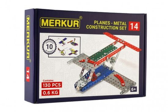 Merkur 014 Letadlo 119 dílů, 10 modelů
