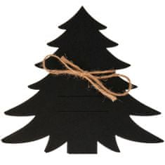 INNA Vánoční Příbory Plstěné Podložky Vánoční Sada 4 Kusů Vánoční Stromek černá