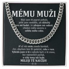 Kubánský řetízkový náhrdelník pánsky LUCIAN - Mému muži - LOVILION
