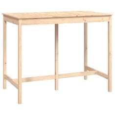 shumee Barový stolek 140 x 80 x 110 cm masivní borové dřevo