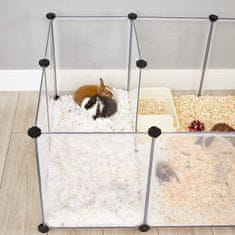 VASAGLE Venkovní kryt s podlahovými deskami pro drobná zvířata