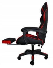 Dunmoon 8979 Herní židle černočervená