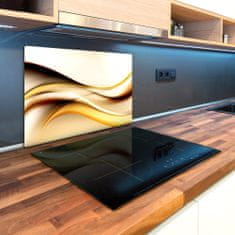 Wallmuralia Kuchyňská deska skleněná Abstraktní vlny 2x40x52 cm