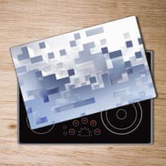 Wallmuralia Kuchyňská deska skleněná Abstrakce kostky 80x52 cm