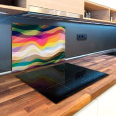Wallmuralia Kuchyňská deska skleněná Abstrakce vlny 2x40x52 cm