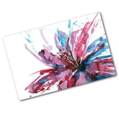 Wallmuralia Kuchyňská deska skleněná Abstraktní květ 2x40x52 cm